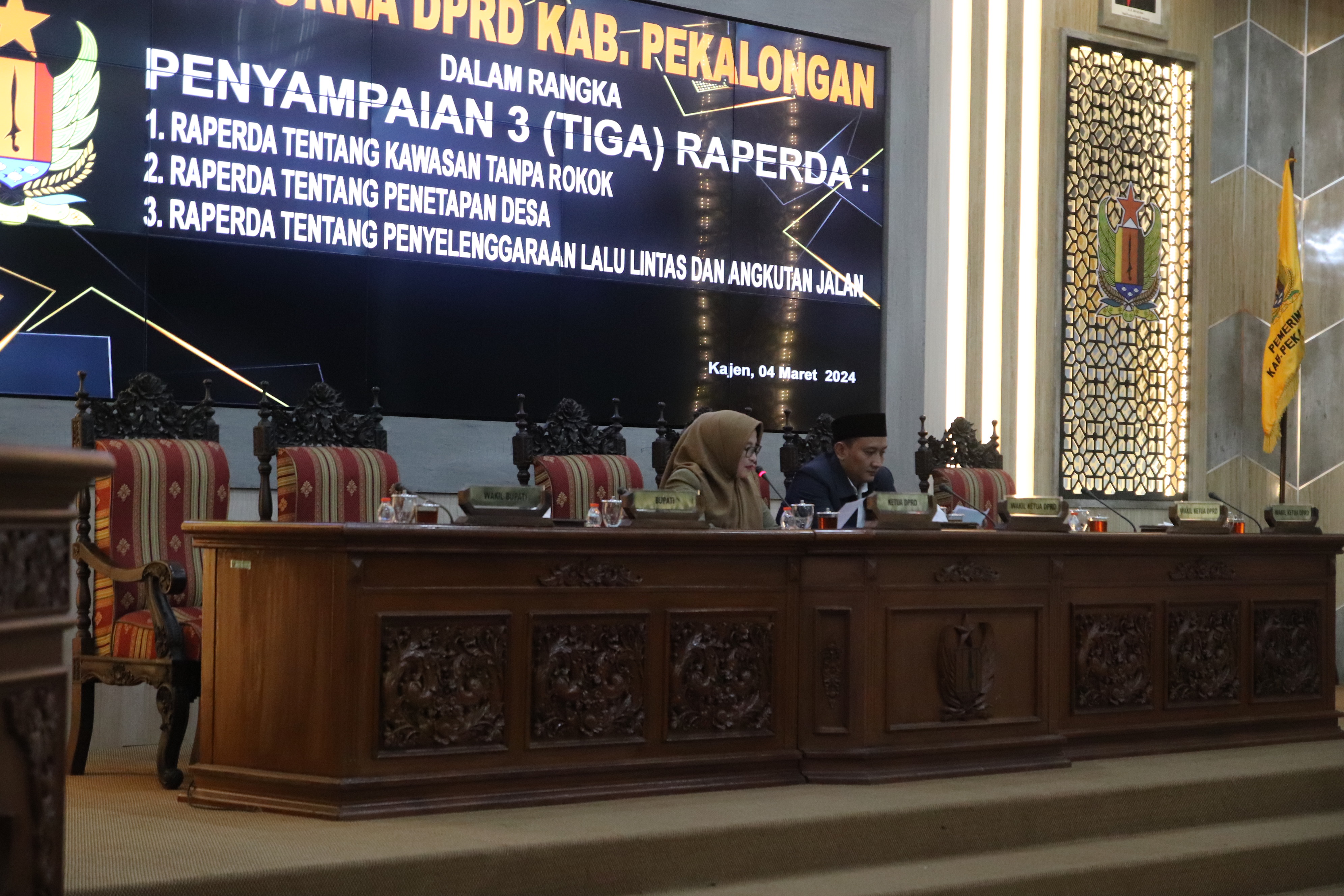 Rapat Paripurna DPRD Kabupaten Pekalongan Bahas 3 Raperda 
