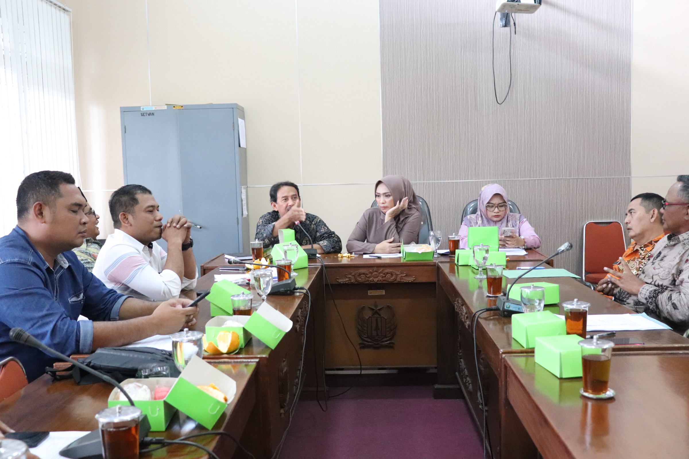 Komisi III DPRD Kabupaten Pekalongan Menerima Audiensi Dari DPW Kawali Bersama Obyek Wisata Danau Al Kautsar Karanganyar