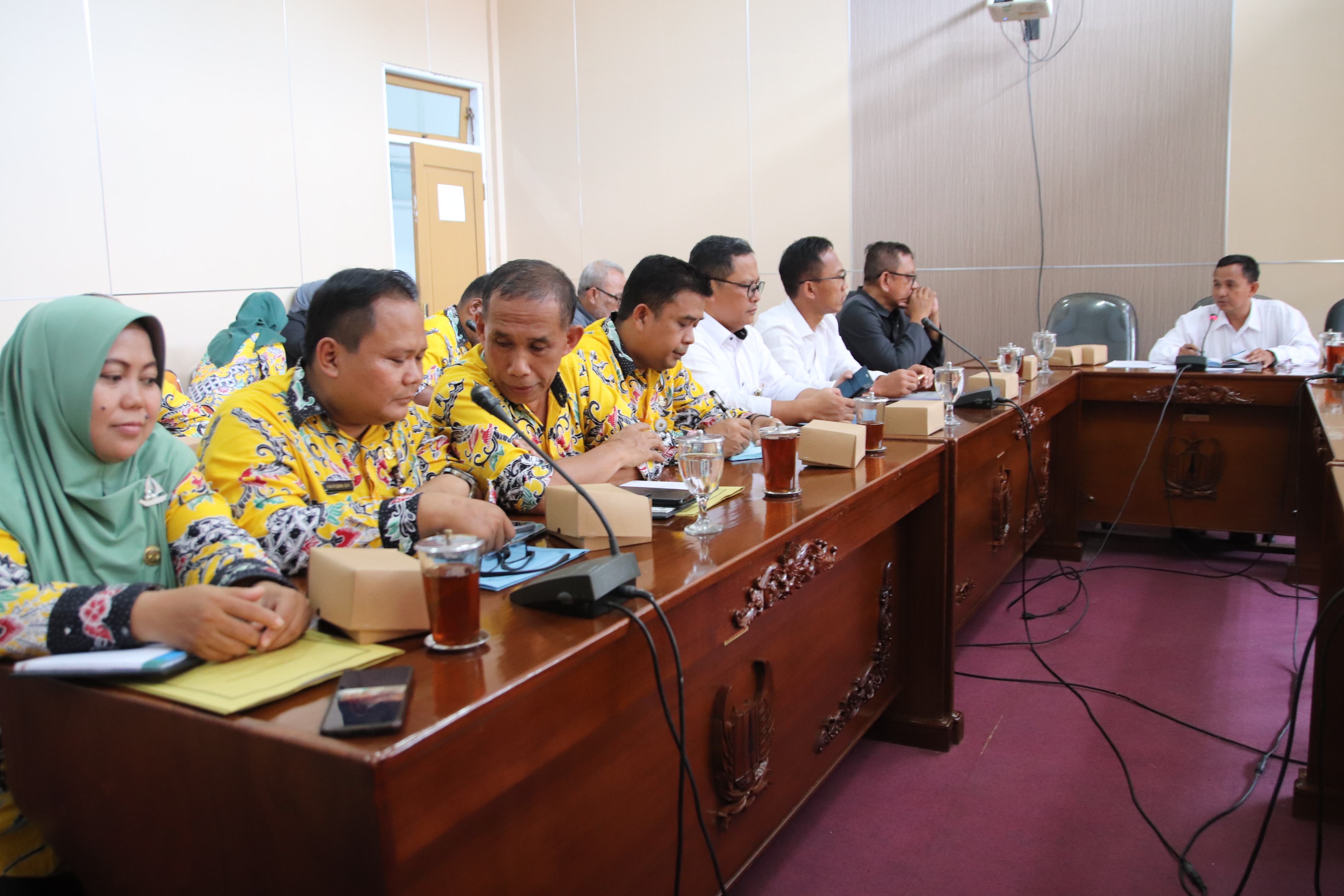 Pimpinan DPRD dan Komisi I DPRD Kabupaten Pekalongan Bahas Program Persertifikatan Tanah dan Sungai (PTSL)