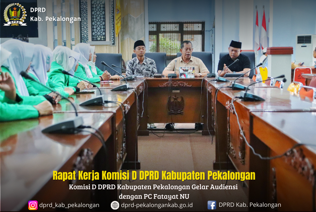 Komisi D DPRD Kabupaten Pekalongan Gelar Audiensi dengan PC Fatayat NU